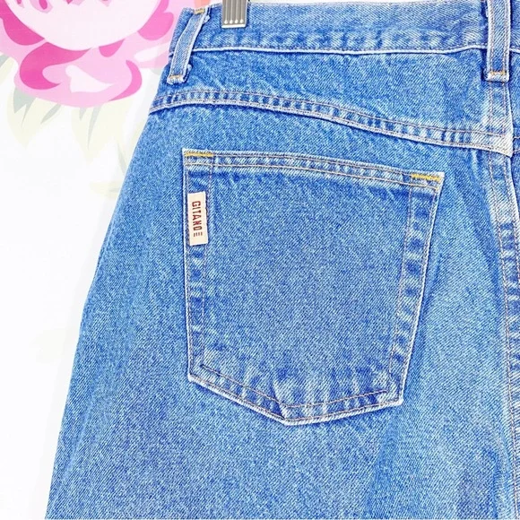 Vintage Gitano Medium Wash High Waist Mom Denim Jeans 16 - Picture 8 of 13